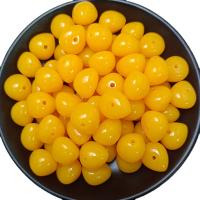 Acrylic Jewelry Beads, epoxy gel, DIY, yellow, 16x20mm, Approx 180PCs/Bag, Sold By Bag