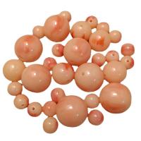 Resin Jewelry Beads, Round, epoxy gel, DIY & imitation bone & different size for choice, mixed colors, Sold By Bag