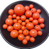 Resin Jewelry Beads, Round, epoxy gel, DIY & different size for choice, orange, Sold By Bag