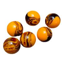 Resin Jewelry Beads, Round, epoxy gel, imitation beeswax & DIY, mixed colors, 20mm, Approx 100PCs/Bag, Sold By Bag