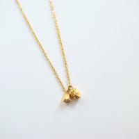 Titanium Steel Necklace, Lotus Seedpod, gold color plated, for woman, golden, Length:19.69 Inch, Sold By PC