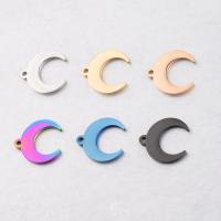 Stainless Steel Pendants 304 Stainless Steel Moon DIY Sold By PC