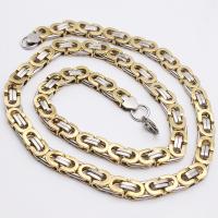 Stainless Steel Chain Necklace, 304 Stainless Steel, different styles for choice & for man, more colors for choice, 8mm, Sold Per Approx 24.02 Inch, Approx 9.06 Inch Strand