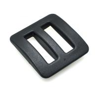 Plastic Zak passen gesp, DIY, zwart, 40x37.10x9.60mm, Verkocht door PC