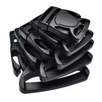 пластик Сумка Блокировка Пряжка, DIY & разный размер для выбора, черный, продается PC