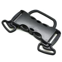 Plastic Release Buckle, DIY, black, 98x63.50x11.20mm, Sold By PC