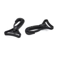 Plastic Zak Snap Hook Buckle, DIY & verschillende grootte voor keus, zwart, Verkocht door PC