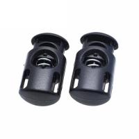 Plastic Spring Stopper Buckle DIY black Approx Sold By PC