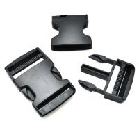 Kunststoff Tasche Verriegelung Schnalle, DIY, schwarz, 74.60x47.10x11.50mm, verkauft von PC