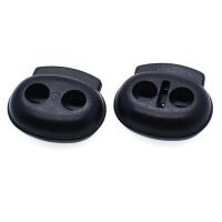 Plastic Spring Stopper Buckle, DIY, black, 18x19x6.50mm, Sold By PC