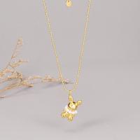 Stainless Steel Sweater Chain Necklace 316L Stainless Steel Rabbit Vacuum Ion Plating fashion jewelry & for woman golden Sold By PC