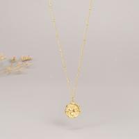 Stainless Steel Jewelry Necklace, 316L Stainless Steel, with 6cm extender chain, Flower, Vacuum Ion Plating, fashion jewelry & for woman, golden, 16mm, Length:40 cm, Sold By PC