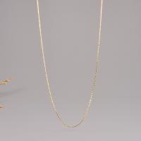 Rozsdamentes acél Nekclace Chain, 316L rozsdamentes acél, -val 6cm extender lánc, DIY & a nő, aranysárga, Hossz 40 cm, Által értékesített PC