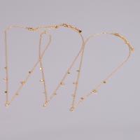 Edelstahl Schmuck Halskette, 316 L Edelstahl, mit Verlängerungskettchen von 6cm, Unterschiedliche Form zur Auswahl & Modeschmuck & für Frau & mit Strass, goldfarben, Länge:40 cm, verkauft von PC