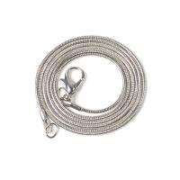 Titanium Steel Necklace electrolyzation Unisex original color Sold By PC