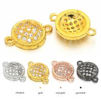 Cubic Zirconia Micro Pave Brass Connector plated micro pave cubic zirconia Sold By Lot