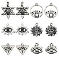 Tibetan Style Rhinestone Pendants, platinum color plated, different styles for choice & with rhinestone, 50PCs/Lot, Sold By Lot