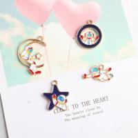 Zinc Alloy Enamel Pendants gold color plated multi-colored Sold By Lot