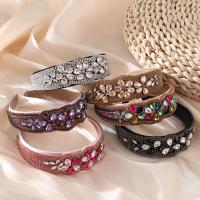 Hair Bands Cloth with Sponge handmade for woman & with rhinestone 48mm Sold By PC