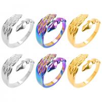 خاتم إصبع الفولاذ المقاوم للصدأ, 304 الفولاذ المقاوم للصدأ, مجوهرات الموضة & للجنسين, المزيد من الألوان للاختيار, حجم:8, تباع بواسطة PC
