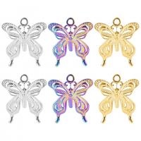 Stainless Steel Animal Pendants 304 Stainless Steel Butterfly Vacuum Ion Plating Unisex Sold By PC