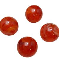 Acrylic Jewelry Beads, Round, epoxy gel, imitation agate & DIY & different size for choice, orange, Sold By Bag