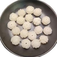 Resin Jewelry Beads Flower DIY white Approx Sold By Bag