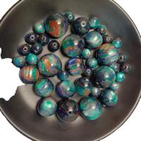 Resin Jewelry Beads, Round, epoxy gel, DIY & different size for choice, green, Sold By Bag