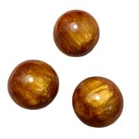 Harz Schmuckperlen, rund, Epoxidharzklebstoff, DIY & verschiedene Größen vorhanden, goldfarben, verkauft von Tasche