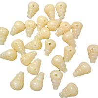 Perles bijoux en résine, calebasse, DIY, Jaune, 15x21mm, Environ 100PC/sac, Vendu par sac