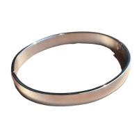 Titanium Steel Bracelet & Bangle Vacuum Plating for woman silver color 58mm Sold By PC