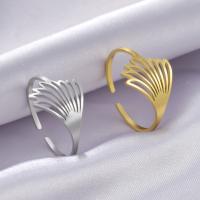 Stainless Steel Finger Ring 304 Stainless Steel Vacuum Ion Plating fashion jewelry & for woman 0.80mm Sold By PC