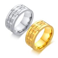 Titanium Steel Finger Ring Vacuum Ion Plating fashion jewelry & for man 9mm Sold By PC