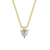 Cubic Zircon Micro Pave Brass Necklace with 1.97inch extender chain plated oval chain & micro pave cubic zirconia & for woman nickel lead & cadmium free Length Approx 15.7 Inch Sold By PC
