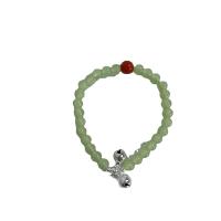 Bracelet de perles de verre, Des billes de verre, avec alliage de zinc, cloche, bijoux de mode & pour femme, Longueur Environ 6.3-7 pouce, Vendu par PC
