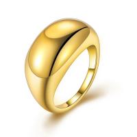 Ring Finger mosiądz, Platerowane prawdziwym złotem, biżuteria moda & dla obu płci & różnej wielkości do wyboru, złoty, bez zawartości niklu, ołowiu i kadmu, sprzedane przez PC