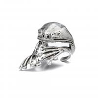 Cink Alloy Finger Ring, starinski srebrne boje pozlaćen, modni nakit & bez spolne razlike, nikal, olovo i kadmij besplatno, Prodano By PC