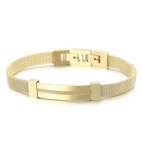 Stainless Steel Jewelry Bracelet, 304 Stainless Steel, fashion jewelry & for man, more colors for choice, 8mm, Length:Approx 8.46 Inch, Sold By PC