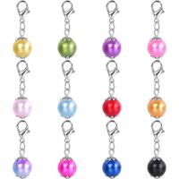 Bag Purse Charms Keyrings Keychains, Tibetan Style, with Copper Coated Plastic, silver color plated, DIY, more colors for choice, nickel, lead & cadmium free, 31x10mm, Sold By PC