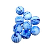 Gestreifte Harz Perlen, rund, Epoxidharzklebstoff, DIY, keine, 12mm, ca. 500PCs/Tasche, verkauft von Tasche