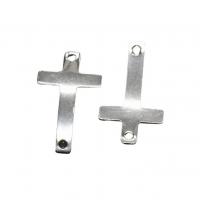 Stainless Steel Connector 304 Stainless Steel Cross polished DIY & 1/1 loop Approx Sold By Bag