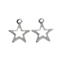 Stainless Steel Pendants 304 Stainless Steel Star polished Unisex & double-hole & hollow Approx Sold By Bag