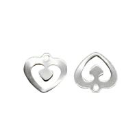 Stainless Steel Heart Pendants, 304 Stainless Steel, polished, Unisex & different styles for choice & double-hole, more colors for choice, Approx 50PCs/Bag, Sold By Bag