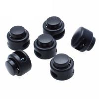 Plastic Spring Stopper Buckle, DIY, black, 12x11mm, Hole:Approx 3x4mm, Sold By PC