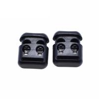 Plastic Spring Stopper Buckle, DIY, black, 20x16x7.80mm, Sold By PC