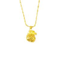 Messing Halskette, Geldsack, goldfarben plattiert, Modeschmuck & für Frau, goldfarben, frei von Nickel, Blei & Kadmium, 10x18mm, Länge:45 cm, verkauft von PC