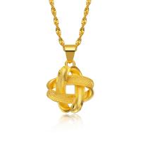 Brass Necklace, Four Leaf Clover, gold color plated, fashion jewelry & for woman, golden, nickel, lead & cadmium free, 16x20mm, Length:45 cm, Sold By PC