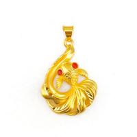 Brass Jewelry Pendants, Fish, gold color plated, DIY & for woman, golden, nickel, lead & cadmium free, 35x22mm, Sold By PC