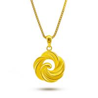 Brass Necklace, real gold plated, fashion jewelry & for woman, golden, nickel, lead & cadmium free, 18x25mm, Length:50 cm, Sold By PC