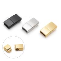 Stainless Steel Magnetic Clasp, 316 Stainless Steel, plated, more colors for choice, 8x3mm, Sold By Lot